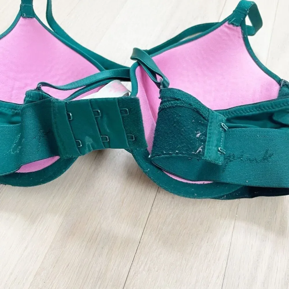 BUY 1 GET 1 FREE Victorias Secret 34b tshirt bra green